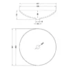 Murano Round Shallow Countertop Wash Basin