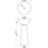 Bristol Freestanding Wash Basin